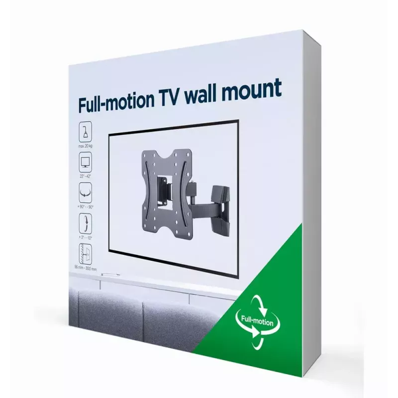 Suporte de parede para TV Gembird WM-42ST-01 106,7 cm 20 kg preto