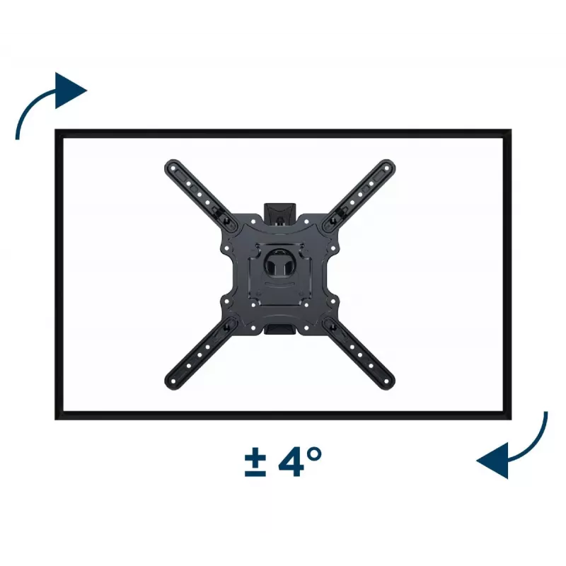 Suporte de parede para TV GEMBIRD Premium de movimento total, 32 a 55 polegadas, 32 kg