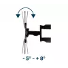 Suporte de parede para TV GEMBIRD Premium de movimento total, 32 a 55 polegadas, 32 kg