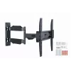 Gembird WM-55ST-02 suporte de parede articulado para TV de 32–55", VESA 100x100–400x400, inclinação de -5° a 8°, rotação ±90°, máx. 30 kg, aço, preto