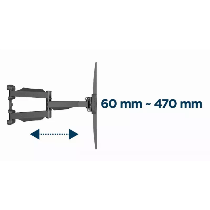Suporte de TV Gembird WM-58ST-01 aço 58 polegadas 36,4 kg de capacidade de carga