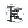 Suporte de parede para TV GEMBIRD de movimento total, 81,3 cm (32 polegadas) – 165,1 cm (65 polegadas)