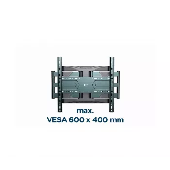 Suporte de parede para TV Gembird WM-80ST-01 aço para ecrãs de 40 a 80 polegadas, 50 kg, VESA 100×100–600×400, inclinável e orientável