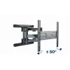Suporte de parede para TV Gembird WM-80ST-01 aço para ecrãs de 40 a 80 polegadas, 50 kg, VESA 100×100–600×400, inclinável e orientável
