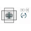 Suporte de parede para TV GEMBIRD rotativo de movimento total, 40 a 80 polegadas