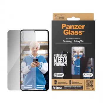 PanzerGlass ® Protetor de ecrã de privacidade Samsung Galaxy S24 | Ultra-Wide Fit c. EasyAligner