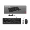 Lenovo 160 Teclado Rato incluído Home/Office USB US English Preto