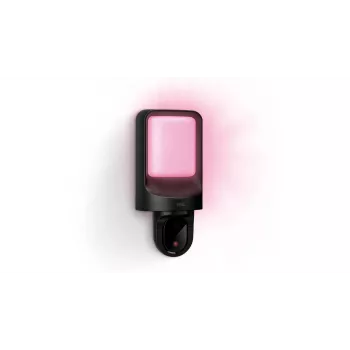 WiZ Lâmpada de parede exterior com câmara, câmara de vigilância IP, Exterior, Sem fios, 1250 lm, Parede, Preta