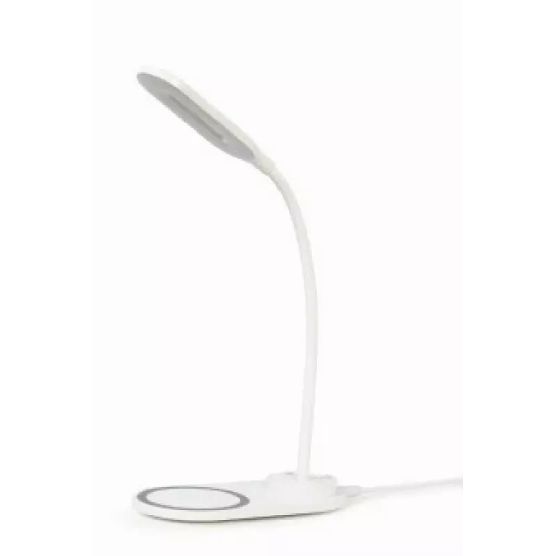 GEMBIRD Candeeiro de secretária com carregador sem fios, Branco