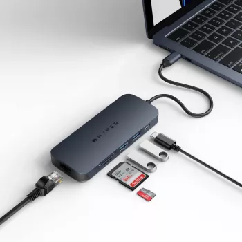 Targus HD4004GL Docking station/replicador de portas para portátil USB Type-C Azul