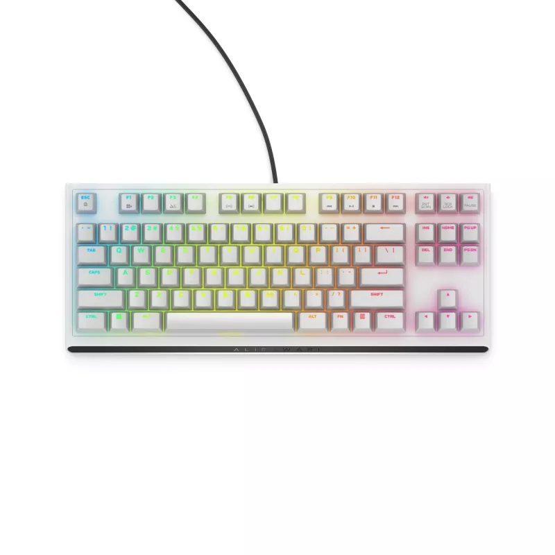 Teclado Gaming Alienware AW420K USB QWERTY US International branco