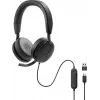 Headset com fio com ANC DELL Pro Plus - WH5024, com fio, chamadas/música, 20 - 20000 Hz, 189 g, headset, preto