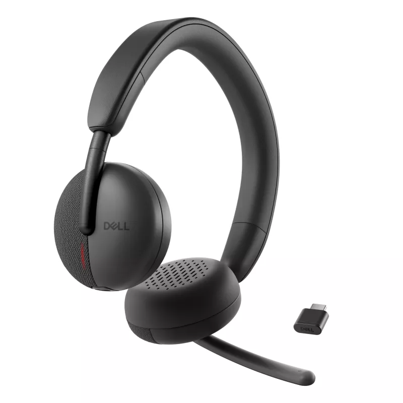 Headset sem fios DELL Pro - WL3024, com fio e sem fios, telefonia/música, 20 - 20000 Hz, 182 g, headset, preto