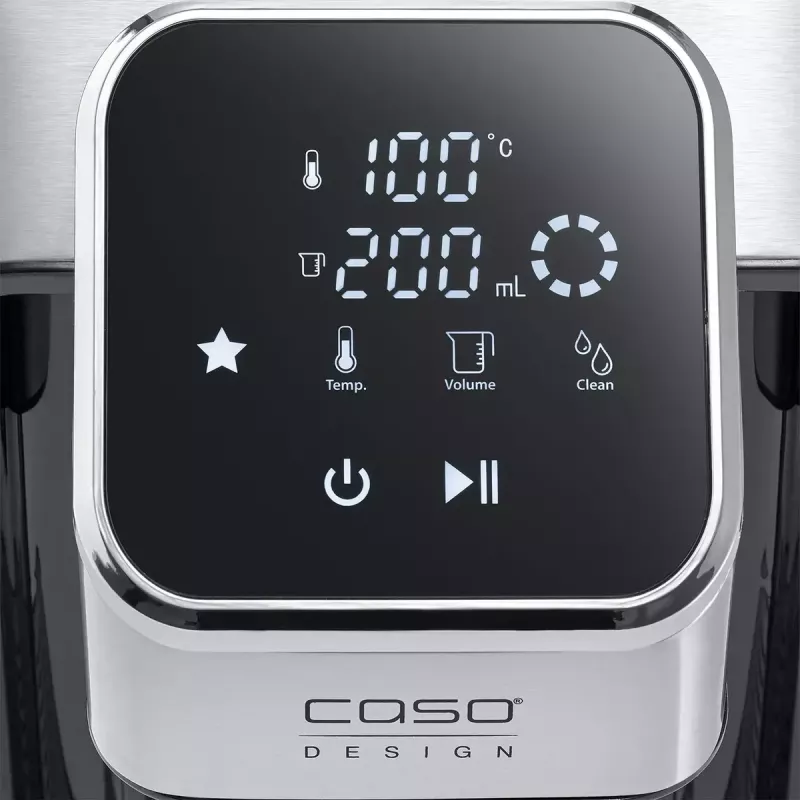 Caso HW 770 Advanced Turbo distribuidor de água quente, 2,7 L, 2600 W, preto/aço inoxidável