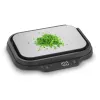 Balança de cozinha Caso KitchenDuo 03291 — balança de cozinha digital, aço inoxidável e preto, visor LED, capacidade de 5 kg, função tara