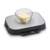 Balança de cozinha Caso KitchenDuo 03291 — balança de cozinha digital, aço inoxidável e preto, visor LED, capacidade de 5 kg, função tara