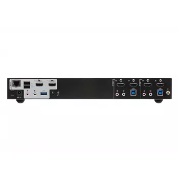 Comutador KVMP™ ATEN 2 portas USB 3.0 4K HDMI Dual Display, 4096 x 2160 píxeis, 4K Ultra HD, 3,17 W, preto