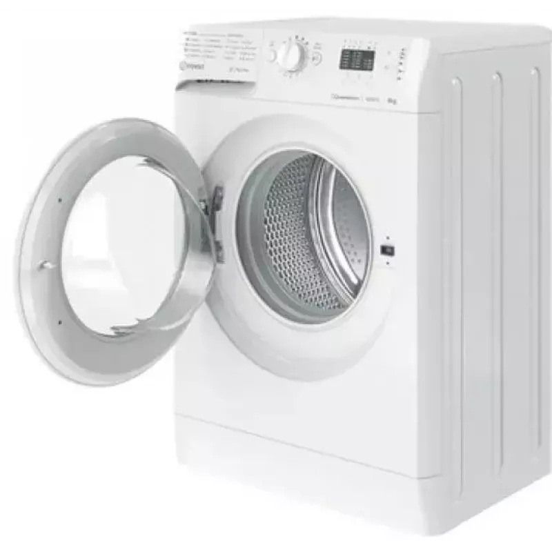 Máquina de lavar roupa de carregamento frontal INDESIT MTWSA 61294 W EE, 6 kg, motor inverter, classe de eficiência energética C
