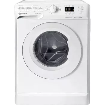 Máquina de lavar roupa de carregamento frontal INDESIT MTWSA 61294 W EE, 6 kg, motor inverter, classe de eficiência energética C