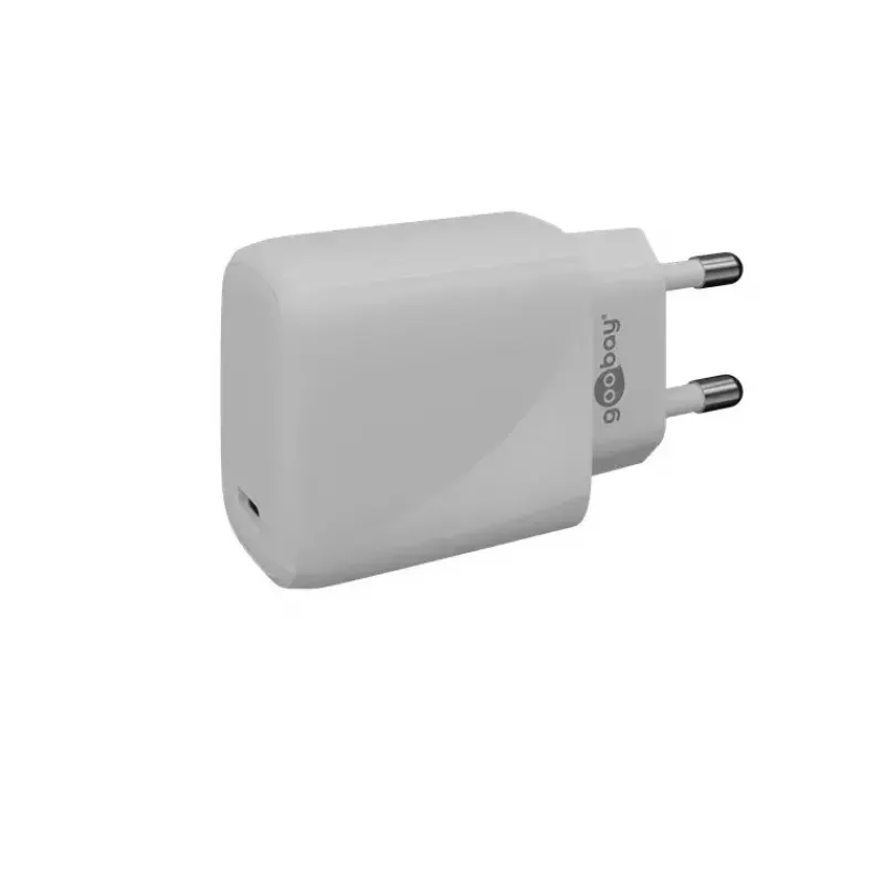 Carregador AC Goobay 65406 USB Type-C 5V para auscultadores portáteis smartphones