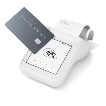 Leitor de cartões inteligente SumUp Solo Printer bateria Wi-Fi Branco