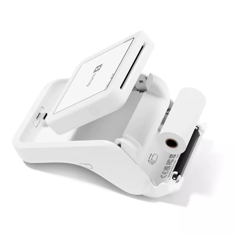 Leitor de cartões inteligente SumUp Solo Printer bateria Wi-Fi Branco