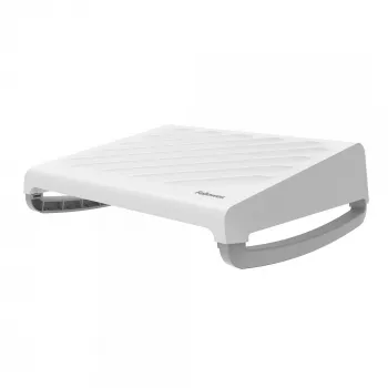 Apoio para os pés Fellowes sob a secretária - apoio para os pés ergonómico Breyta com superfície texturada - apoio para os pés para escritório e casa - Branco