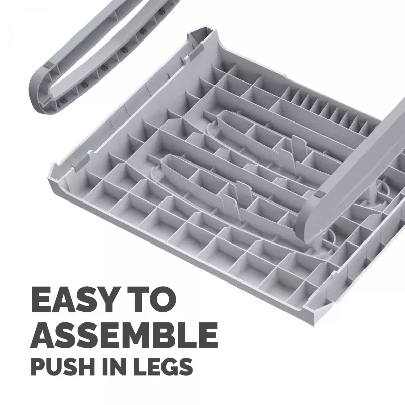 Apoio para os pés Fellowes sob a secretária - apoio para os pés ergonómico Breyta com superfície texturada - apoio para os pés para escritório e casa - Branco