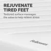 Apoio para os pés Fellowes sob a secretária - apoio para os pés ergonómico Breyta com superfície texturada - apoio para os pés para escritório e casa - Branco