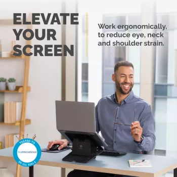 Suporte para portátil Fellowes para secretária - suporte para portátil ajustável Breyta