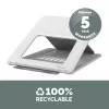 Suporte para portátil Fellowes para secretária - elevação para portátil ajustável Breyta para casa e escritório - suporte para portátil com 12 níveis de altura - Tamanho máx. de portátil 14 polegadas, Peso máx. 4 kg - Branco