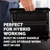 Suporte para monitor de computador Fellowes com 3 níveis de altura - elevação para monitor Breyta com gestão de cabos - suporte para monitor ergonómico ajustável para computador - Peso máx. 15 kg - Preto
