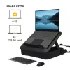 Mala para portátil Fellowes com suporte para portátil integrado - mala para portátil com fecho Breyta para trabalho híbrido e portáteis até 14 polegadas/4 kg - Preto