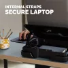 Mala para portátil Fellowes com suporte para portátil integrado - mala para portátil com fecho Breyta para trabalho híbrido e portáteis até 14 polegadas/4 kg - Preto