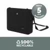 Mala para portátil Fellowes com suporte para portátil integrado - mala para portátil com fecho Breyta para trabalho híbrido e portáteis até 14 polegadas/4 kg - Preto