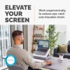 Mala para portátil Fellowes com suporte para portátil integrado – mala para portátil com fecho Breyta para trabalho híbrido e portáteis até 14 polegadas/4 kg – Branco