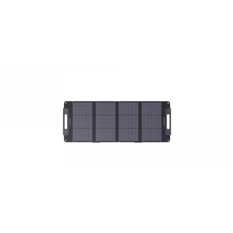 Painel solar Ninebot SP 100 — 100 W (400 W de pico), USB, montagem no solo, 1400×32×540 mm, Preto