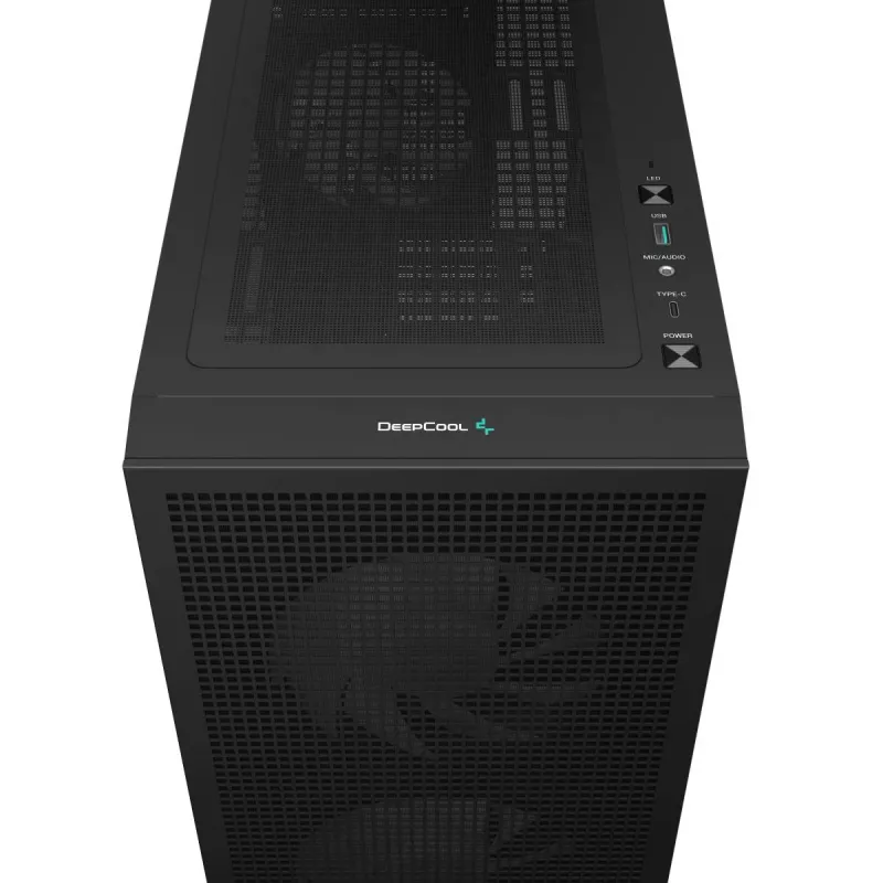 DeepCool CH360 DIGITAL R-CH360-BKAPE3D-G-1 caixa de PC Micro Tower, micro ATX/Mini-ITX, vidro temperado, preta