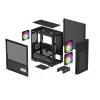 DeepCool CH360 DIGITAL R-CH360-BKAPE3D-G-1 caixa de PC Micro Tower, micro ATX/Mini-ITX, vidro temperado, preta