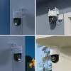Câmara de vigilância IP Reolink TrackMix W760 4K, 8 MP, 3840×2160, Wi‑Fi e Ethernet, PTZ (rotação 355°, inclinação 90°), visão noturna 30 m, IP65