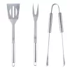 Conjunto de utensílios para grelhar Adler AD 6728 — 3 peças, espetos e garfo em aço inoxidável