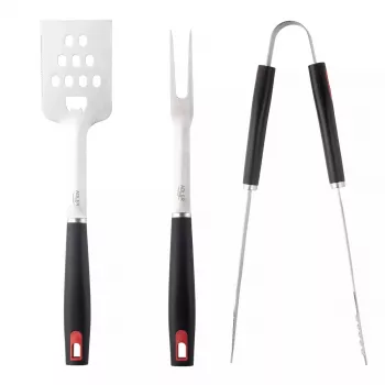 Conjunto de utensílios para grelhar Adler AD 6727 — aço inoxidável, 4 peças