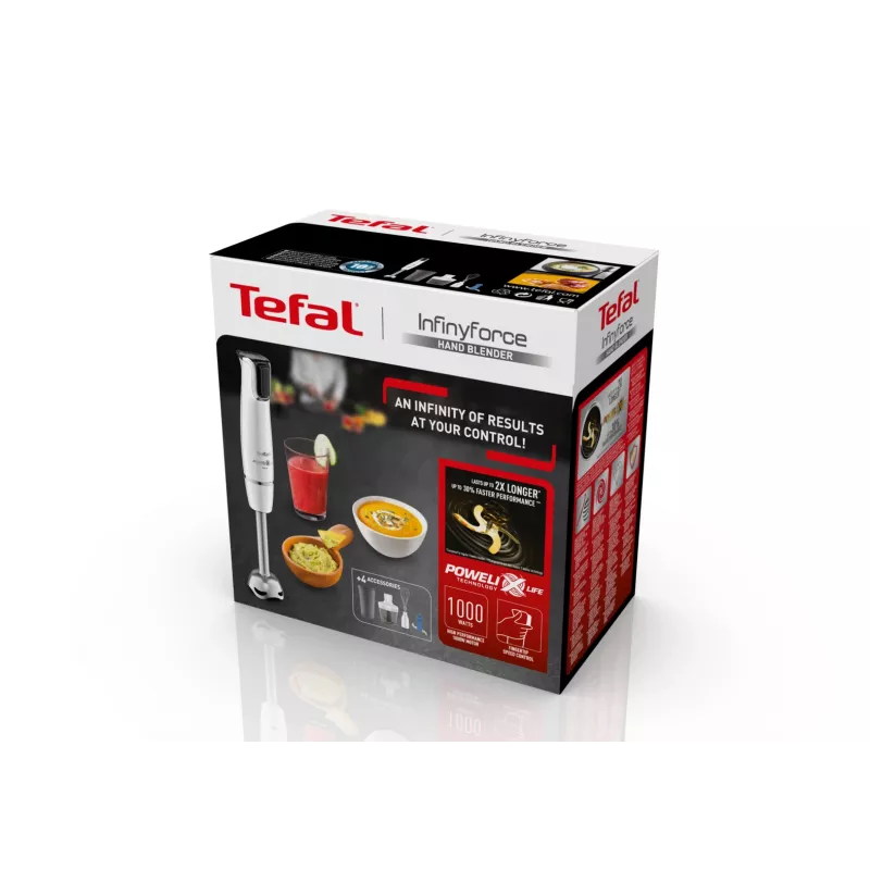 Tefal InfinyForce HB9441 0,8 l varinha mágica 1000 W branco