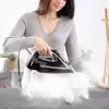 Ferro de engomar Tefal Puregliss FV8062E0 Ferro a seco e a vapor sola Durilium AirGlide Autoclean 3000 W preto, cinzento