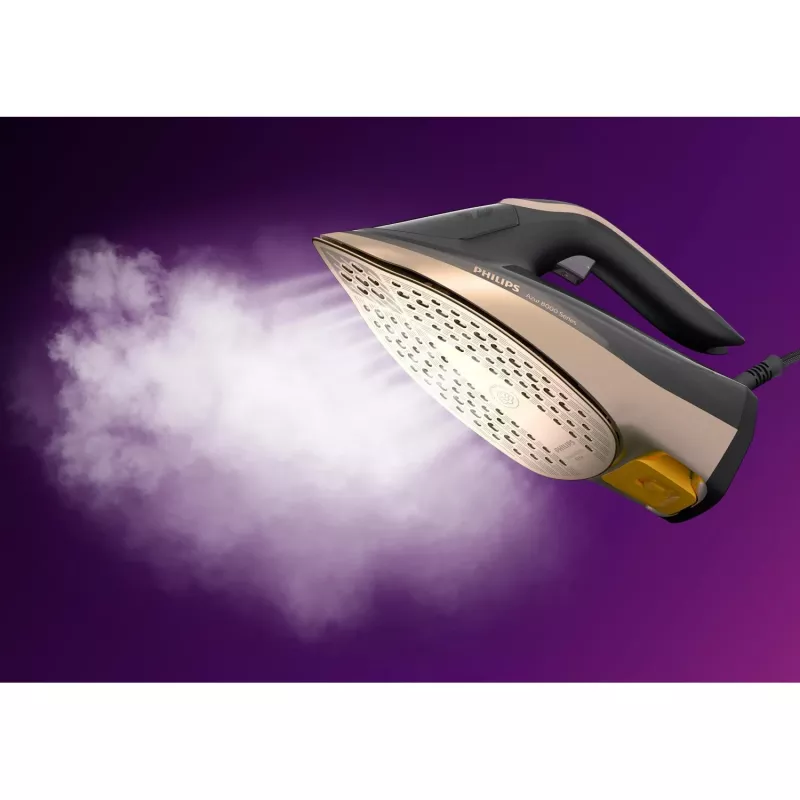 Ferro de engomar Philips DST8041/80 Ferro a vapor sola SteamGlide Elite 3000 W preto