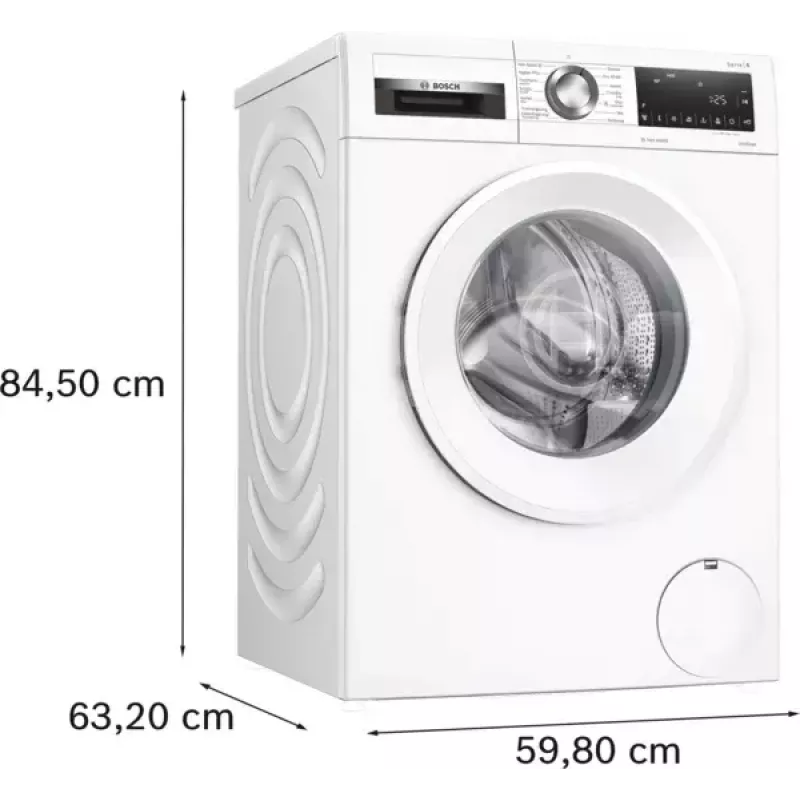 Máquina de lavar roupa Bosch WGG244ZMSN, carga frontal 9 kg, classe de eficiência energética A