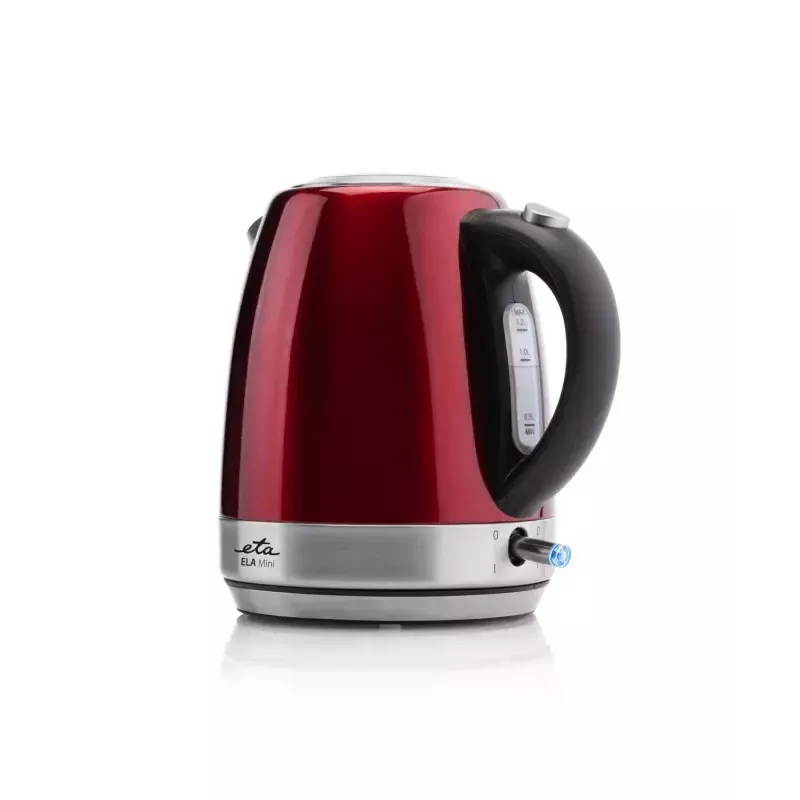 Chaleira elétrica ETA 1,2 L 2100 W vermelho — aço inoxidável, indicador de nível de água
