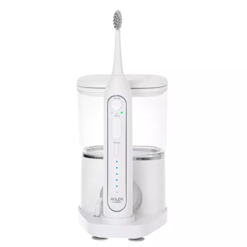 Escova de dentes Adler 2-em-1 fio dental elétrico Sonic Brush AD 2180w