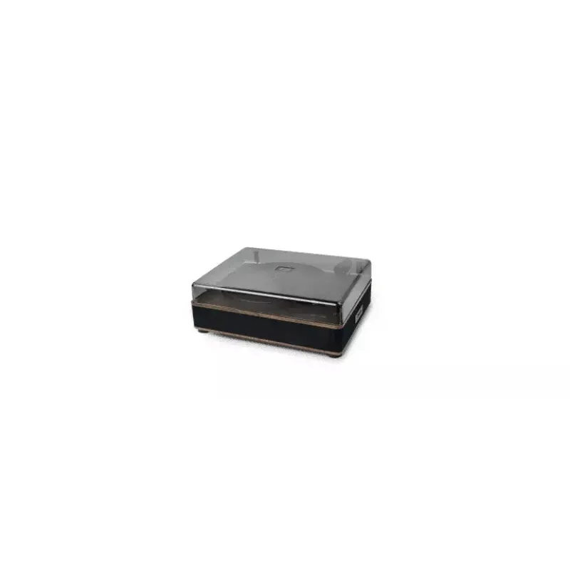 Muse MT-107 BTO gira-discos sistema estéreo com saída Bluetooth, 2x5 W, 33/45 rpm, cápsula Audio-Technica, preto/castanho