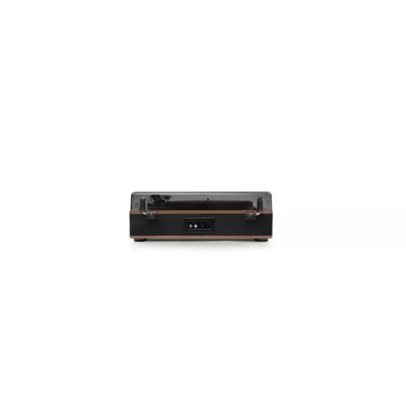 Muse MT-107 BTO gira-discos sistema estéreo com saída Bluetooth, 2x5 W, 33/45 rpm, cápsula Audio-Technica, preto/castanho